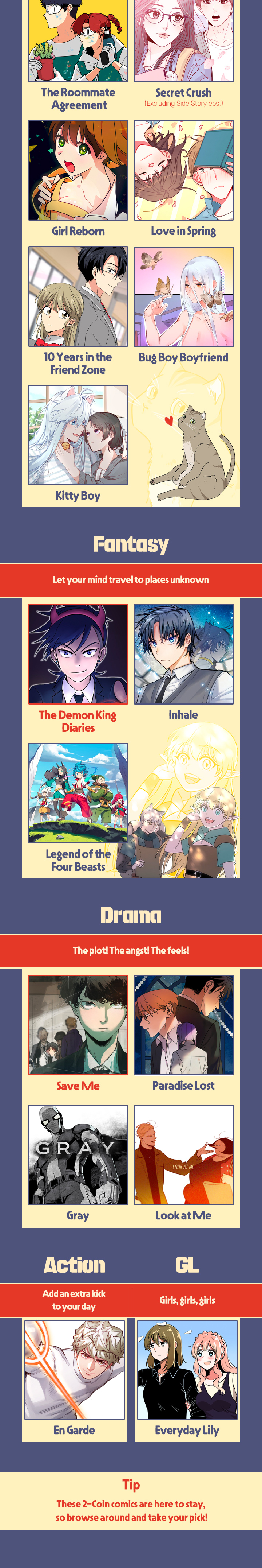 Fresh 2Coin Binge Reads Bingeworthy comics, now for 2 Coins! Get