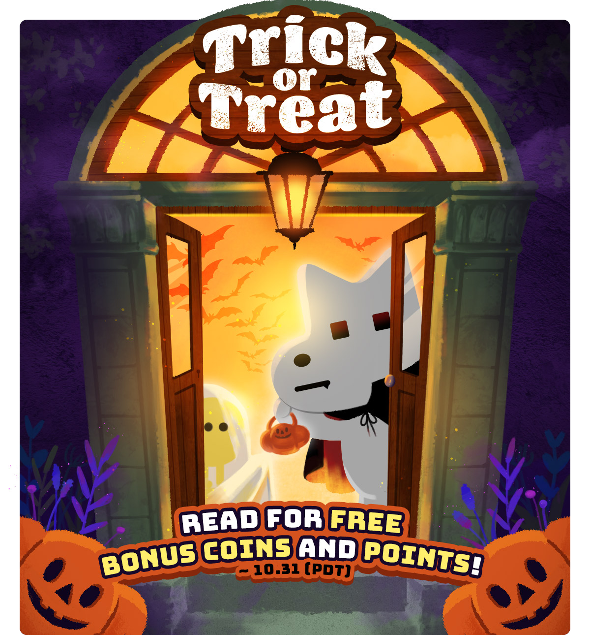 TrickorTreat Get free Bonus Coins and Points! Lezhin Comics