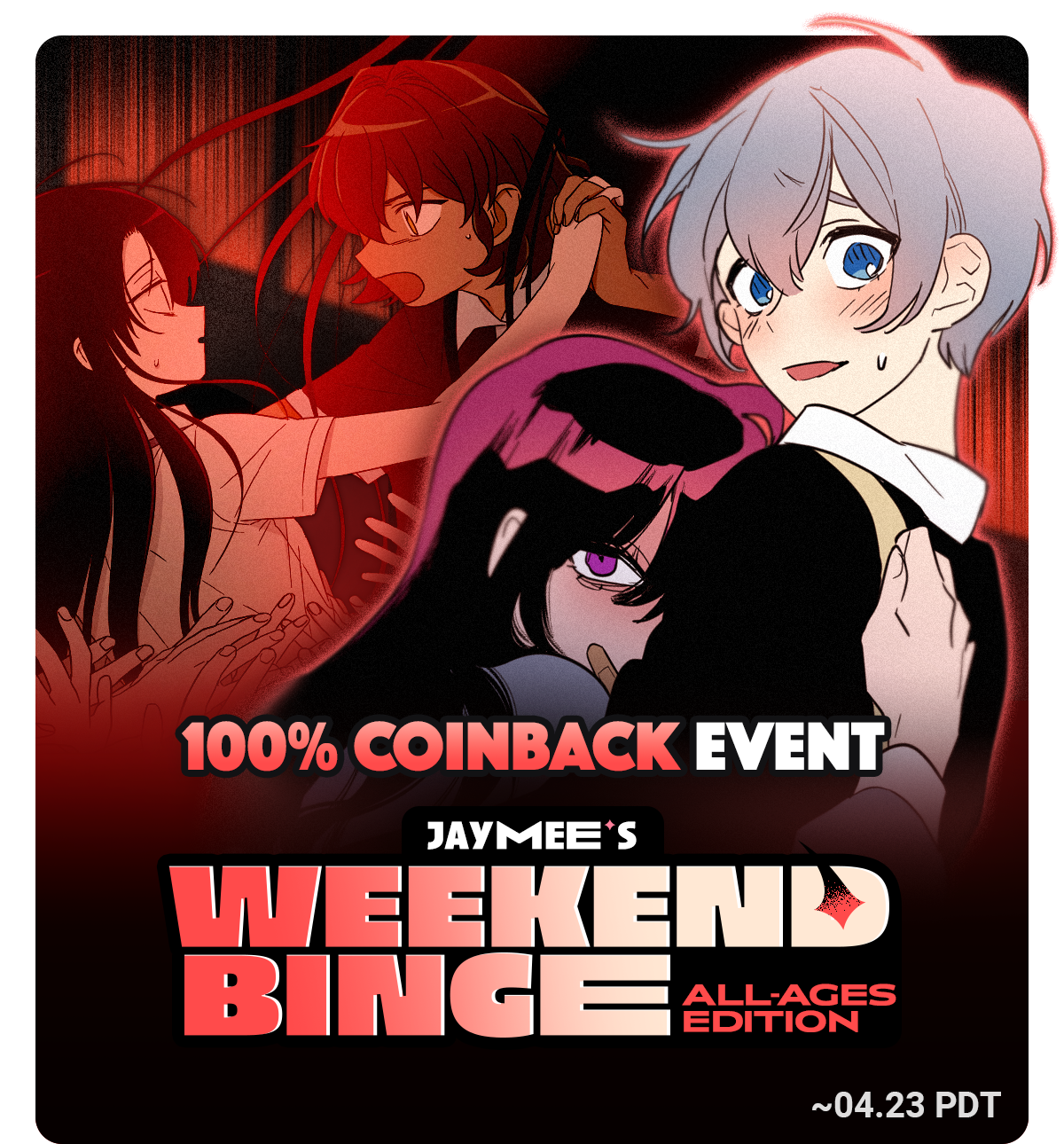 Jaymee's Weekend Binge Get 100 Coins Back for these titles! Lezhin