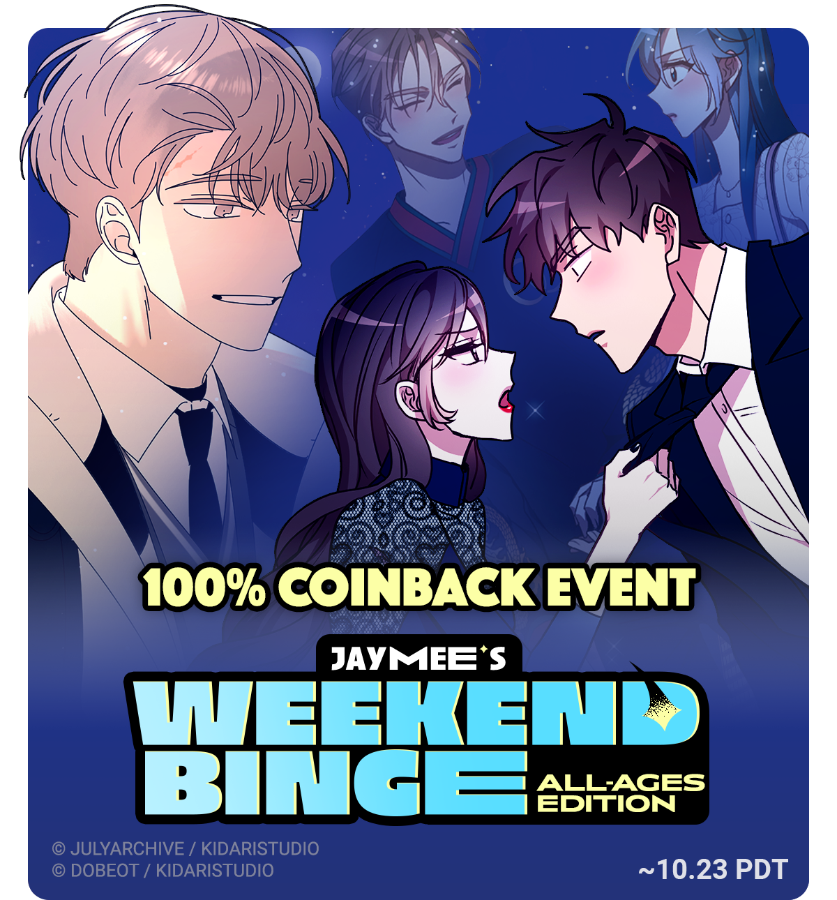 Jaymee's Weekend Binge Get 100 Coins Back for these titles! Lezhin